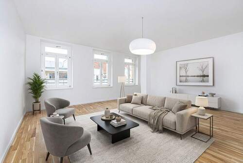 Unverbindliche Visualisierung - Großzügige 3-Zimmer-Dachgeschosswohnung im Denkmalbschutz-Altbau