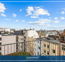 Toplage St. Georg mit Mini-Alsterblick Großzügige 2-Zi.-Altbau-Wohnung mit Lift & großem Süd-West-Balkon 3-Zi.-Variante nach Umbau möglich! - Hamburg Sankt Georg