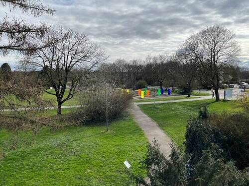 Ausblick aus d. Wohnung - in bester Lage zu Hause! - 3 Zimmer Etagenwohnung in Bad Schönborn