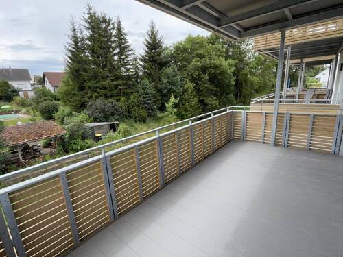 Balkon - 4 Zimmerwohnung am Mühlebach in Emmingen