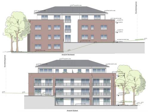 Außenvisualisierung - Etagenwohnung mit 78,80 m&sup2; in Hennickendorf zum Kaufen