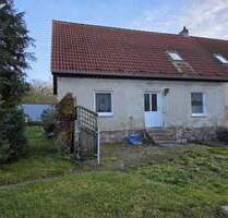 LÄNDLICHE KLEINE DOPPELHAUSHÄLFTE AUF SCHÖNEM GRUNDSTÜCK - Daberkow Wietzow