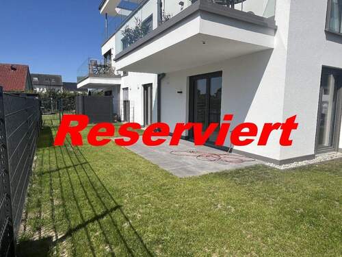 Gartenansicht - 3ZKBB Erdgeschosswohnung mit Garten - KFW 40