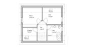 Beispiel Grundriss OG - 4 Zimmer Einfamilienhaus in Wilsdruff