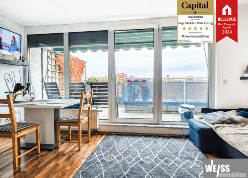 Wohnzimmer - Vermietete 3-Zimmer Maisonette-Wohnung mit großem Potenzial