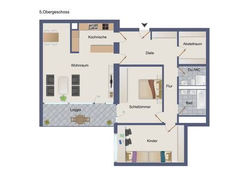 ursprüngl. Planung: 3 ½ Zimmer - 