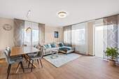 Wohn-/Esszimmer - #KOMINOS IMMOBILIEN# 2-Zimmer-Wohnung mit Balkon