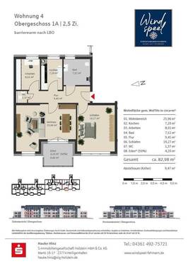 4 - Etagenwohnung mit 83,00 m&sup2; in Fehmarn zum Kaufen