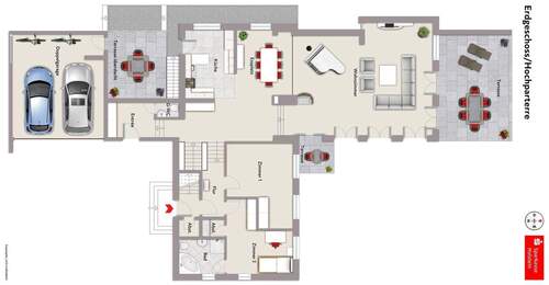 Erdgeschoss/Hochparterre - 