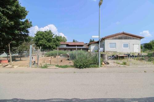 Hühnerauslauf links + Gewerbe rechts - 