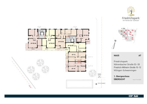 Übersicht 1. Obergeschoss - 