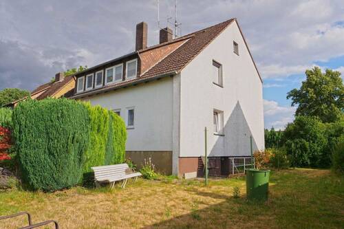 Hausansicht hinten (Nord/West) - Vermietetes Zweifamilienhaus in Eckerde Barsinghausen