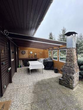 teilüberdachte Terrasse - 