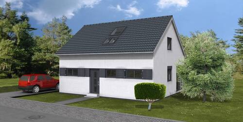 Beispielhaus Straßenansicht - 4 Zimmer Einfamilienhaus zum Kaufen in Bischofswerda / Putzkau
