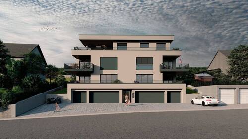 Visu Straßenansicht.jpg - Etagenwohnung mit 109,00 m² in Trierweiler zum Kaufen