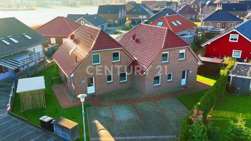 Ansicht von oben - 5 Zimmer Doppelhaushälfte in Wangerland