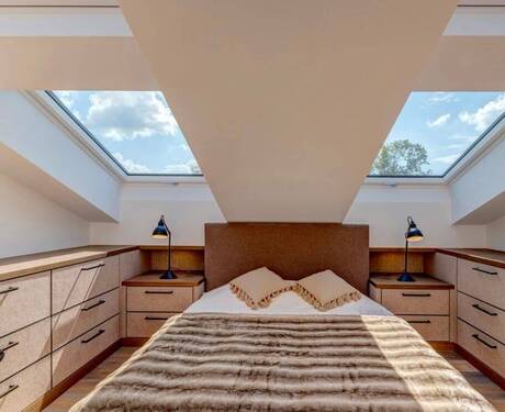 Schlafzimmer mit Einbauschränke - 