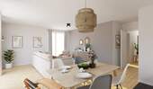 Lichtdurchfluteter Wohnbereich dank bodentiefer Fe - 