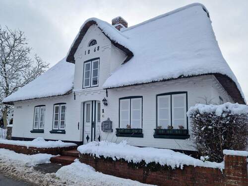 Ansicht im Schnee - 3 Zimmer Einfamilienhaus zum Kaufen in Mildstedt