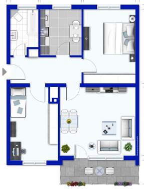 Exposeplan - Etagenwohnung mit 77,00 m² in Baden-Baden zum Kaufen