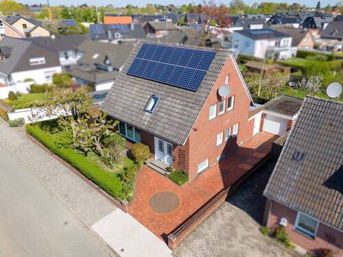 Vogelperspektive - Einfamilienhaus mit 117,70 m&sup2; in Greven zum Kaufen