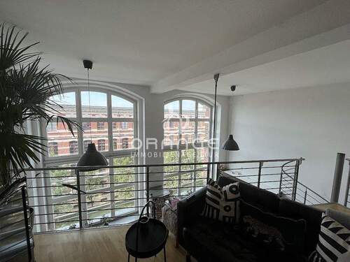 Blick von der Galerie - 3 Zimmer Etagenwohnung zum Kaufen in Leipzig / Plagwitz