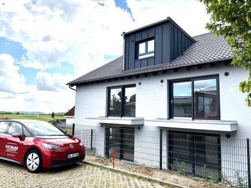 Ansicht - Neubau - EG-2-Zimmer, Ortsrandlage, barrierefrei mit Terrasse und 2 Stellplätzen; Erstbezug