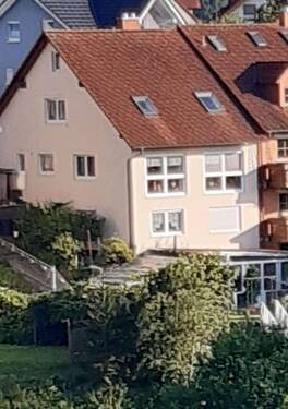 Ansicht Gartenseite - 4 Zimmer Doppelhaushälfte in Leidersbach