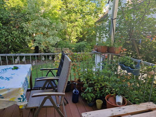 Balkon zum Garten - 5 Zimmer Etagenwohnung in Marburg
