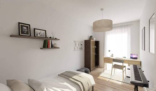 Eines der Kinderzimmer - 4 Zimmer Etagenwohnung in Düsseldorf