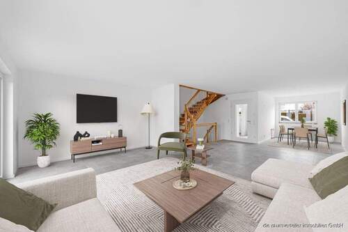 Muster-Wohn- und Essbereich - 4 Zimmer Reihenmittelhaus in Bruckmühl