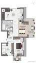 Grundriss der 3-Zimmer-Wohnung - 