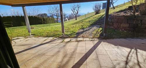  HG Wohnen, Blick auf die UG-Terrasse - 
