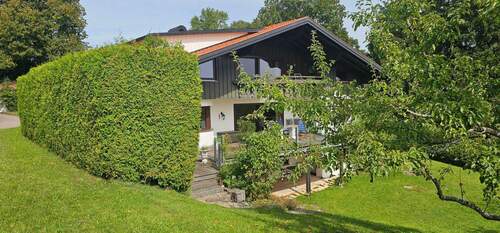 Südwestansicht Sommer - 7 Zimmer Einfamilienhaus in Scheidegg