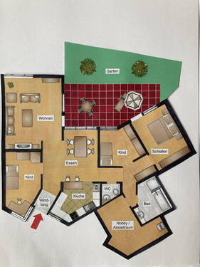 Grundriß Wohnung - 