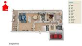 Grundrissvisualisierung Erdgeschoss - 