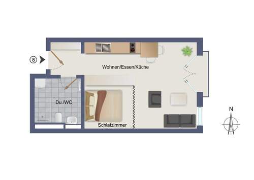 Wohnung-Nr. 8 - 