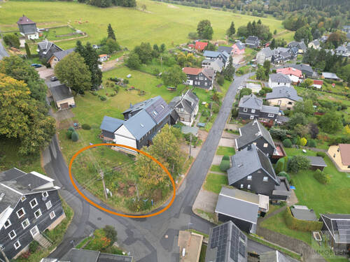 DJI_0803 (2) markiert - Baugrundstück in idyllischer Lage - Urlaubsregion Neuhaus am Rennweg 