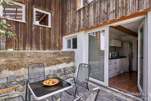 Terrasse nach Süd-West über die Küche - 