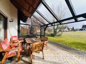 überdachte Terrasse zur Südseite - 
