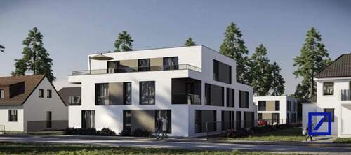 Frontansicht - Moderne 3-Zimmer-Neubauwohnung mit Terrasse in Burg - Erstbezug