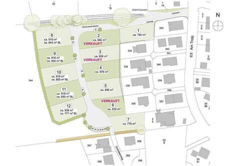 Lageplan verkaufte Einheiten - 