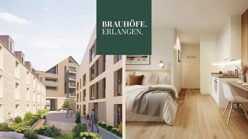 Im Herzen Erlangens - Leben in den BRAUHÖFEN - 1 Zimmer Etagenwohnung zum Kaufen in Erlangen