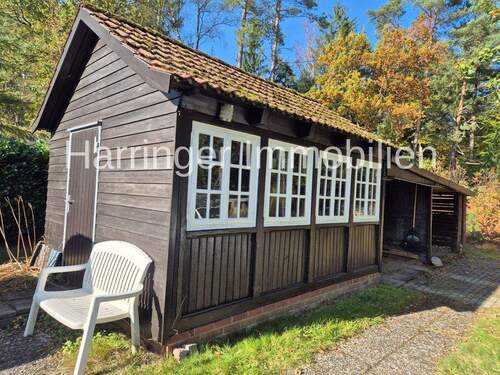 Großes Gartenhaus (Werkstatt) und Carport - 