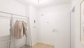 Im Flur empfangen Sie Ihre Gäste - 3 Zimmer Etagenwohnung zum Kaufen in Düsseldorf
