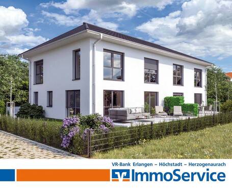 Bild 1 - NEUBAU: moderne Doppelhaushälfte - großzügig geschnitten und ruhig gelegen