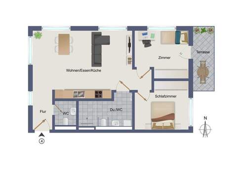 Wohnung-Nr. 4 - 