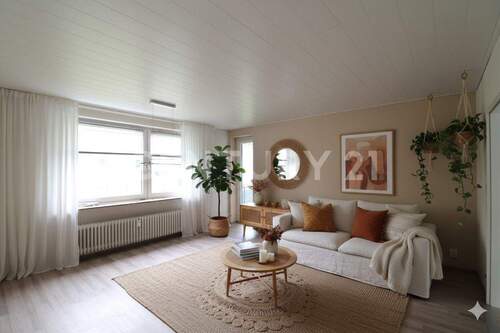 Wohnzimmer, KI-generiertes Beispiel - 3 Zimmer Etagenwohnung in Wolfenbüttel