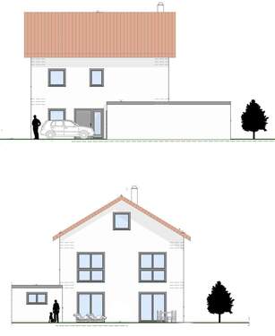 Ansicht - Individuell geplantes Einfamilienhaus