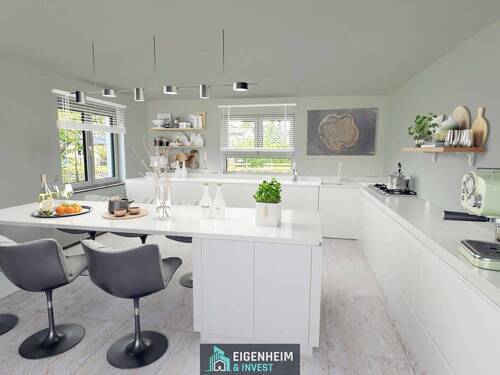 Kueche - Einfamilienhaus mit 161,00 m&sup2; in Schulzendorf zum Kaufen